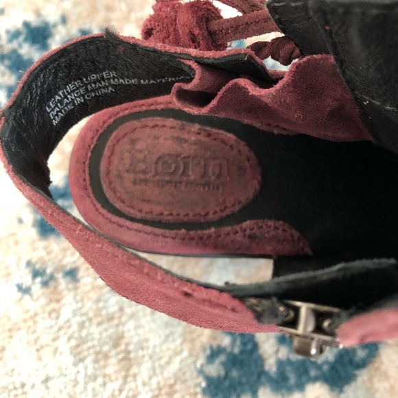 Born Purple Leather Booties - Picture 3 of 3